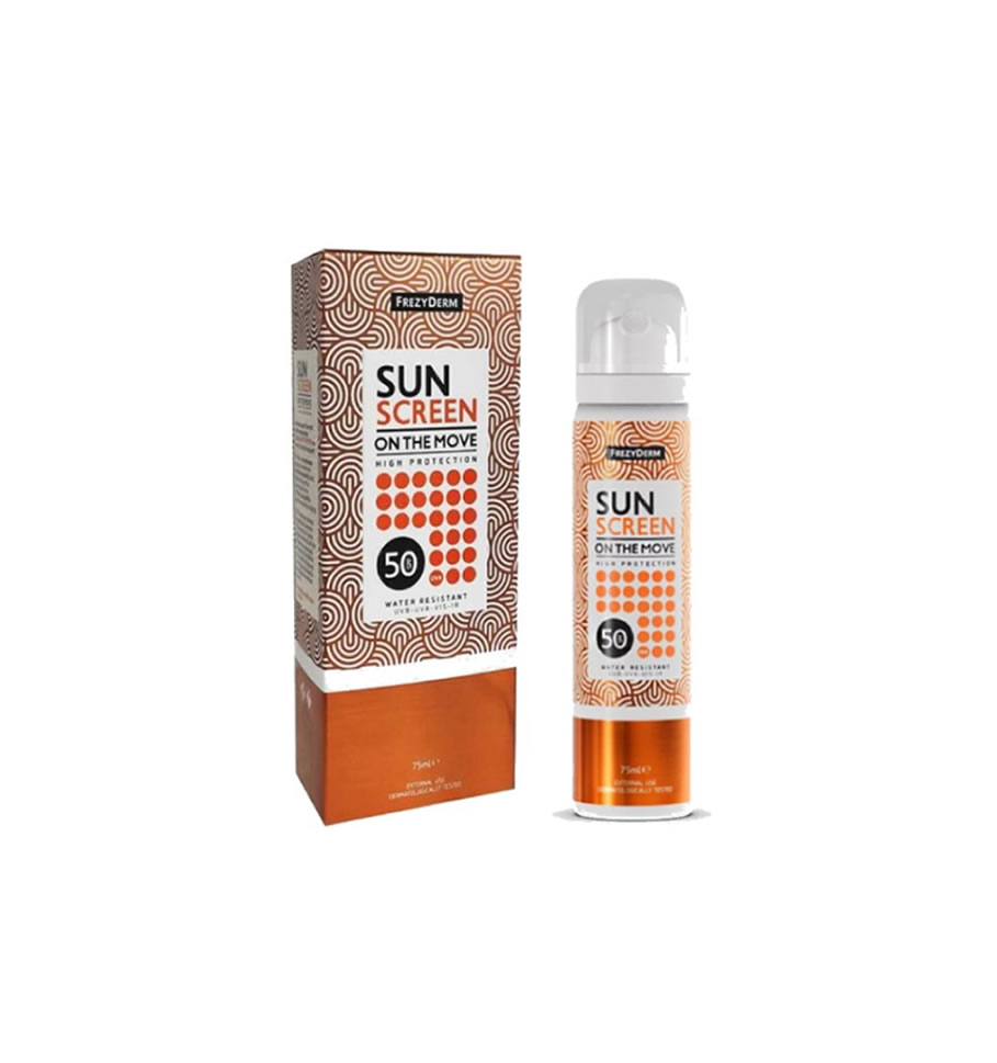 Frezyderm Sunscreen On The Move SPF50 Super Fine Mist 75ml