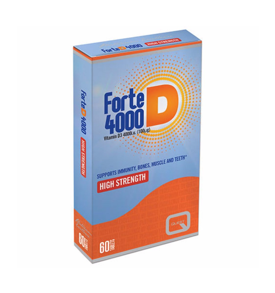 Quest Forte Vitamin D3 4000iu (100μg) 60tabs zpharm