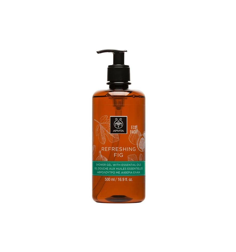 Apivita Refreshing Fig Shower Gel with Essential Oils 500ml zpharm