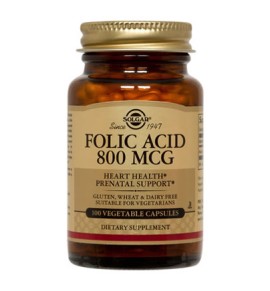 Solgar Folacin (Folic Acid) 800μg tabs 100s