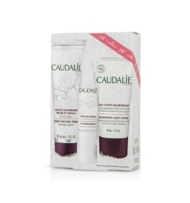 Caudalie Winter Essentials Hand And Nail Cream 30ml & Lip Conditioner 4,5g & Nourishing Body Lotion 30ml