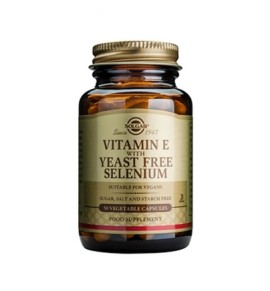 Solgar Vitamin E with Yeast Free Selenium veg.caps 50s