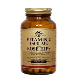 Solgar Vitamin C with Rose Hips 1500mg tabs 90s