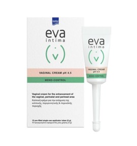 Intermed Eva Intima Meno-Control Vaginal Cream 10x5g (προγεμισμένοι κολπικοί εφαρμοστές μίας χρήσης)