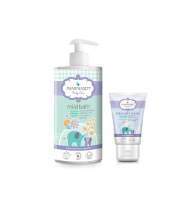 Pharmasept Baby Mild Bath Promo Pack & Δώρο Baby Care Tol Velvet Extra Calm Cream 40ml