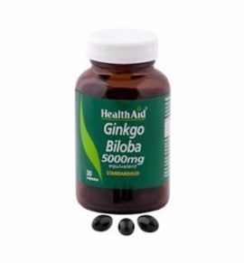 Health Aid Ginkgo Biloba GB 5000 Root Extract 30 caps