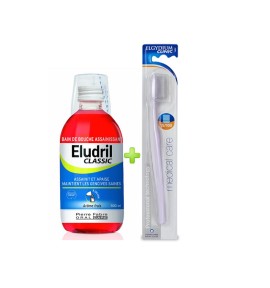 Elgydium Promo Eludril Classic 500ml + Toothbrush Clinic 15/100