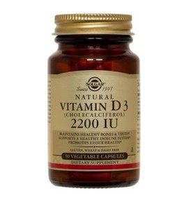 Solgar Vitamin D3 2200IU veg. caps 50s