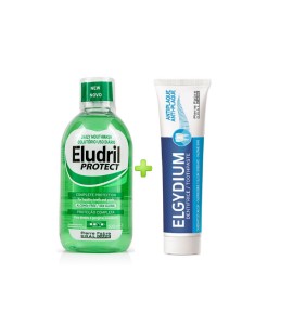 Elgydium Promo Eludril Protect 500ml+ Antiplaque Toothpaste 75ml