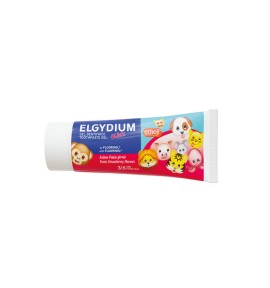 Elgydium Kids Emoji Strawberry Toothpaste Gel  για Παιδιά 3-6 ετών με Άρωμα Φρέσκια Φράουλα 50ml