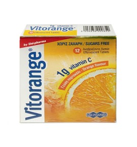Uni-Pharma Vitorange 1g Vitamin C 12eff.tabs