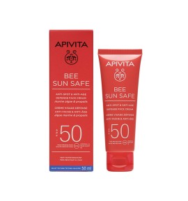 Apivita Bee Sun Safe Κρεμα Προσώπου Κατά των Πανάδων & των Ρυτίδων SPF50 50ml