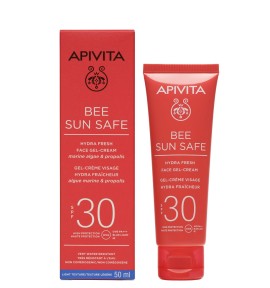 Apivita Bee Sun Safe Ενυδατική Κρέμα-Gel Προσώπου SPF30 με Θαλάσσια Φύκη & Πρόπολη 50ml