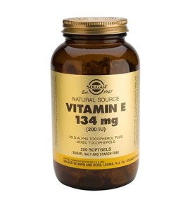 Solgar Vitamin E Natural 200 IU softgels 250s