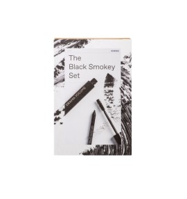 Korres The Black Smokey Set Drama Volume Mascara - 01 Μαύρο + Long Lasting Eyeliner - 01 Μαύρο