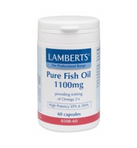 Lamberts Pure Fish Oil 1100mg (EPA) 60 caps (Ω3) New Higher Strength
