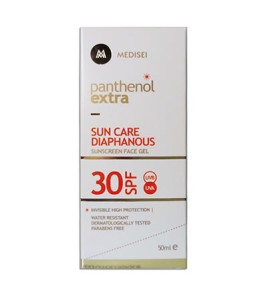 Panthenol Extra Sun Care Diaphanous Sunscreen Face Gel SPF30 50ml