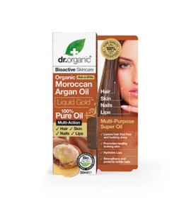 Dr.Organic Moroccan Argan 100% Pure Oil Liquid Gold 50ml