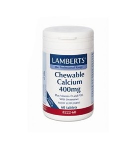 Lamberts Chewable Calcium 400mg 60astabs