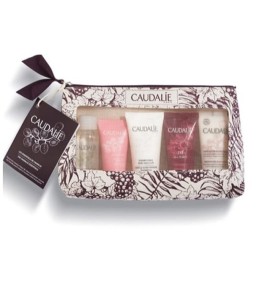 Caudalie Micellar Cleansing Water 30ml & Vinosource Moisturizing Sorbet 15ml & Gentle Conditioning Shampoo 30ml & Nourishing Body Lotion 30ml & The Des Vignes Shower Gel 30ml