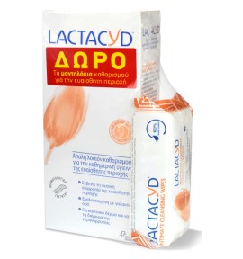 Lactacyd Intimate Washing Lotion 300ml + Intimate Wipes 15τμχ