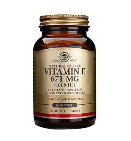 Solgar Vitamin E Natural 1000 IU softgels 50s