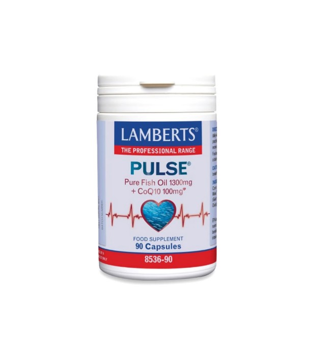 Lamberts Pulse Pure Fish Oil 1300mg +CoQ10 100mg 90caps