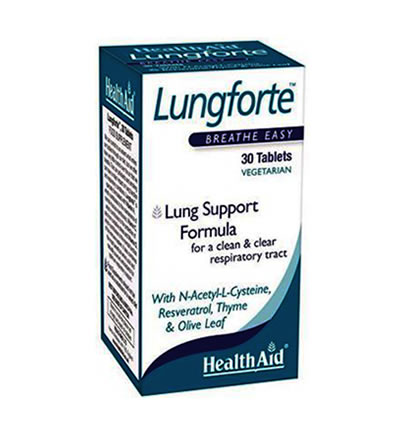 Health Aid Lungforte Breathe Easy 30tabs