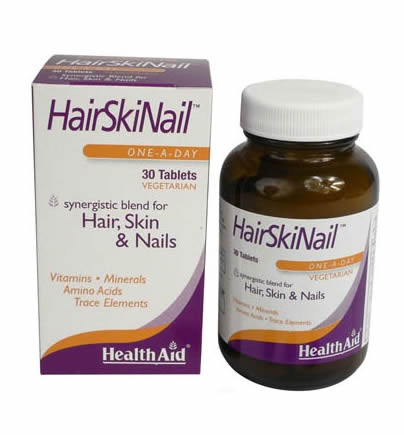 Health Aid Hair, Skin & Nail formula 30tabs