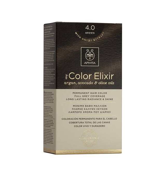 Apivita My Color Elixir Μόνιμη Βαφή Μαλλιών 4.0 ΚΑΣΤΑΝΟ