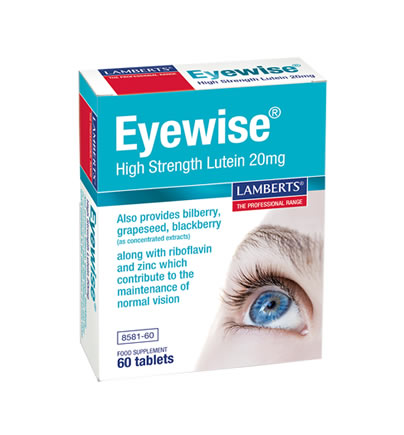 Lamberts Eyewise High Strength Lutein 20mg 60tabs