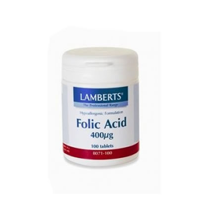 Lamberts Folic Acid 400mg 100 tabs