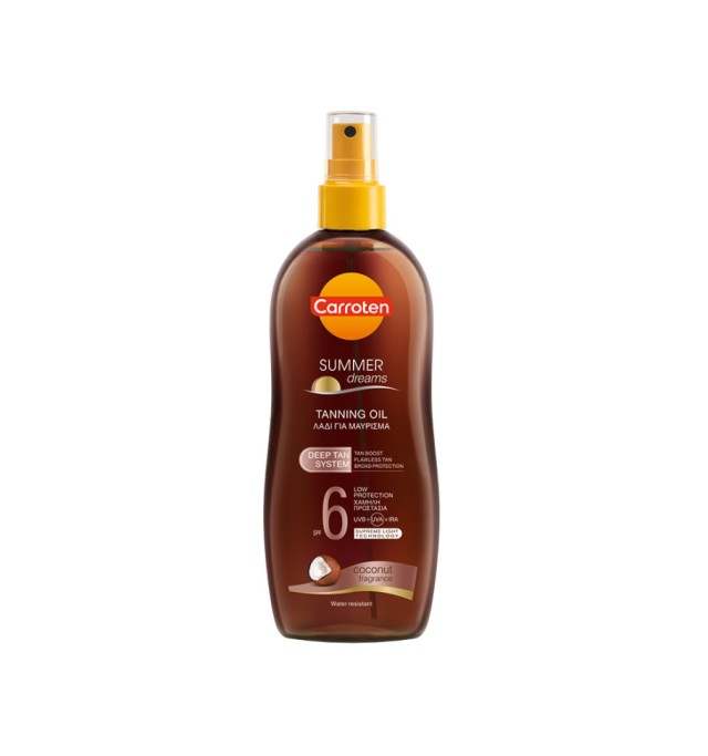 Carroten Summer Dreams Intensive Tanning Oil Deep Tan SPF6 Spray 200ml