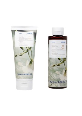 Korres Body Refresh Kit Jasmine Body Smoothing Milk 200ml & Shower Gel 250ml