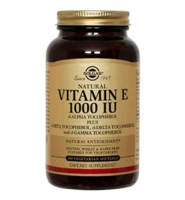 Solgar Vitamin E Natural 1000 IU softgels 100s
