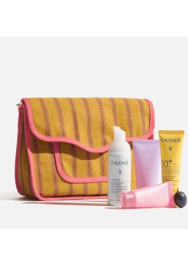 Caudalie Essentials x Maria De La Orden Promo Vinoclean Αφρός Καθαρισμού Προσώπου, 50ml & Vinohydra Ενυδατικό Τζελ, 15ml & Vinosun Αντηλιακή Κρέμα SPF50+, 20ml & Ange des Vignes Αφρόλουτρο, 30ml & Νεσεσέρ, 1σετ