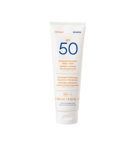 Korres Αντηλιακό Γαλάκτωμα Σώματος + Προσώπου SPF50, 250ml