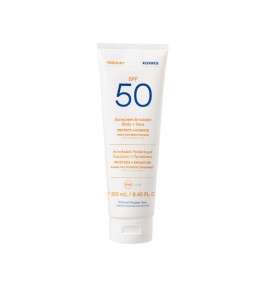 Korres Αντηλιακό Γαλάκτωμα Σώματος + Προσώπου SPF50, 250ml