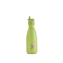 CHILLYS ORIGINAL KIDS 350ML REUSABLE WATER BOTTLE - LIME
