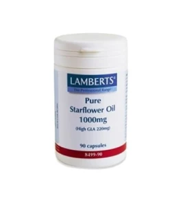 Lamberts Pure Starflower Oil 1000mg (High GLA 220mg) 90 caps (Ω6)