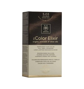 Apivita My Color Elixir Μόνιμη Βαφή Μαλλιών 5.03 ΚΑΣΤΑΝΟ ΑΝΟΙΧΤΟ ΦΥΣΙΚΟ ΜΕΛΙ