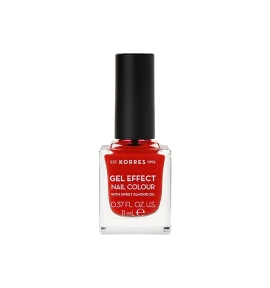 Korres Gel Effect Nail Colour 48 Coral Red 11ml