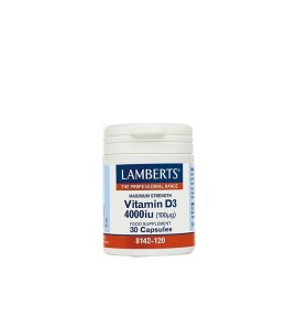 Lamberts Vitamin D3 4000iu (100μg) 30caps