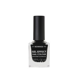 Korres Gel Effect Nail Colour 100 Black 11ml