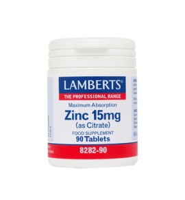 Lamberts Zinc 15mg (Citrate) 90tabs