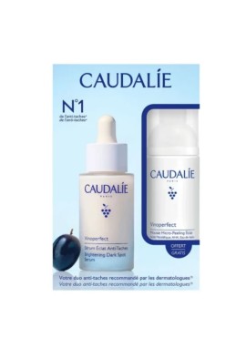Caudalie Vinoperfect Duo Serum Λάμψης & Micropeel Foam για Πανάδες 30ml + 50ml