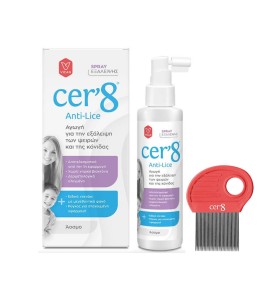 Vican Cer8 Anti Lice Spray Αγωγή Εξάλειψης Ψειρών και Κόνιδας, 125ml