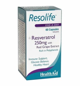 Health Aid Resolife - Ρεσβερατρόλη 250mg 60caps