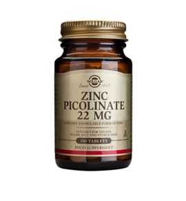 Solgar Zinc Picolinate 22mg tabs 100s