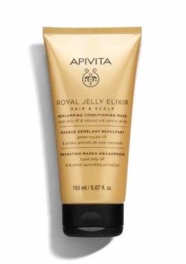 Apivita Royal Jelly Elixir Hair & Scalp Replumping Conditioning Mask, Μαλακτική Μάσκα Αναδόμησης για τα Μαλλιά 150ml